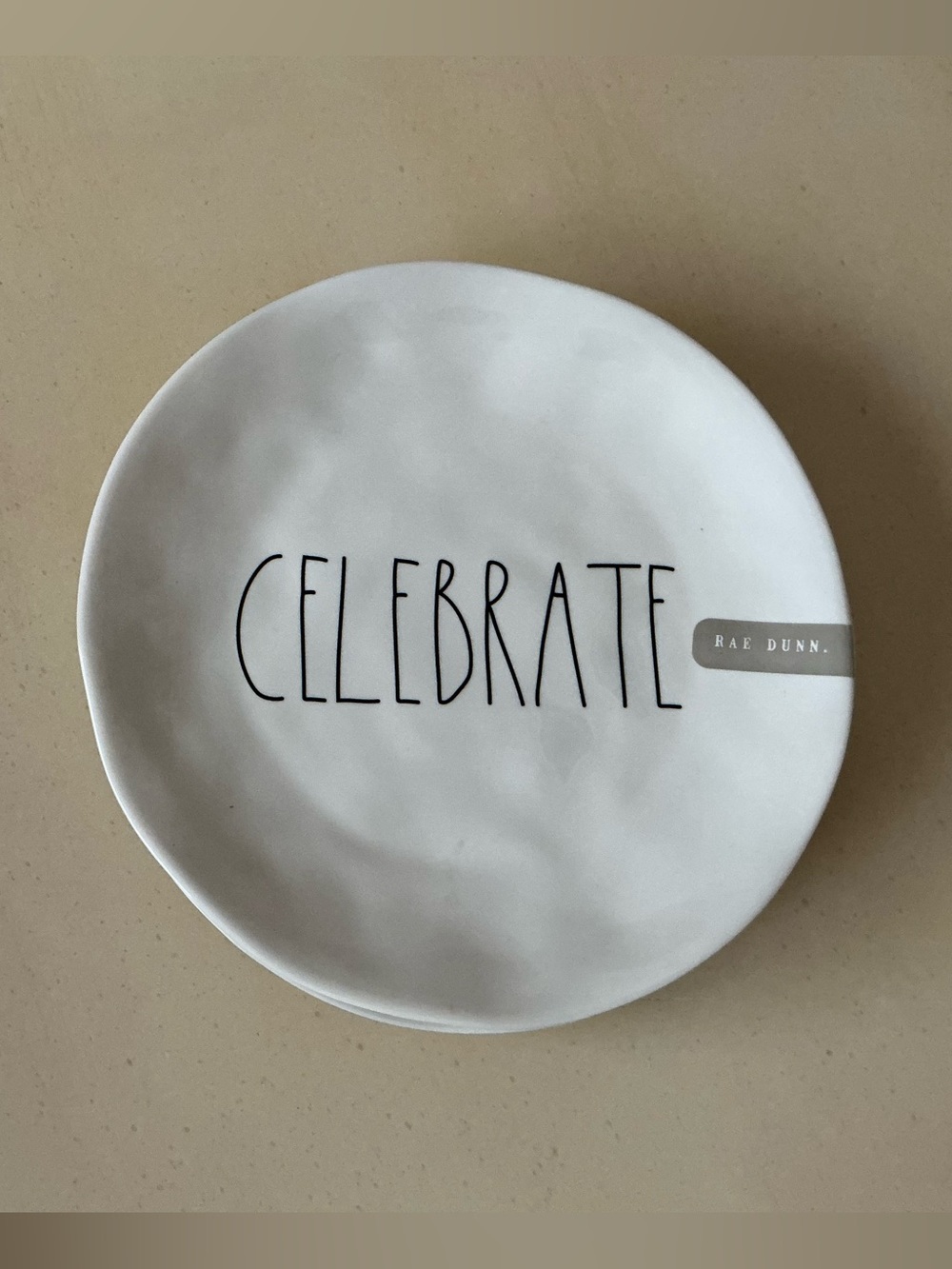 3 NWT Rae Dunn Melamine CELEBRATE Plates 🎂